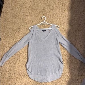 Grey v-neck sweater